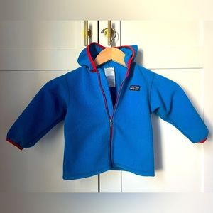 Patagonia hooded full zip fleece jacket size 2T